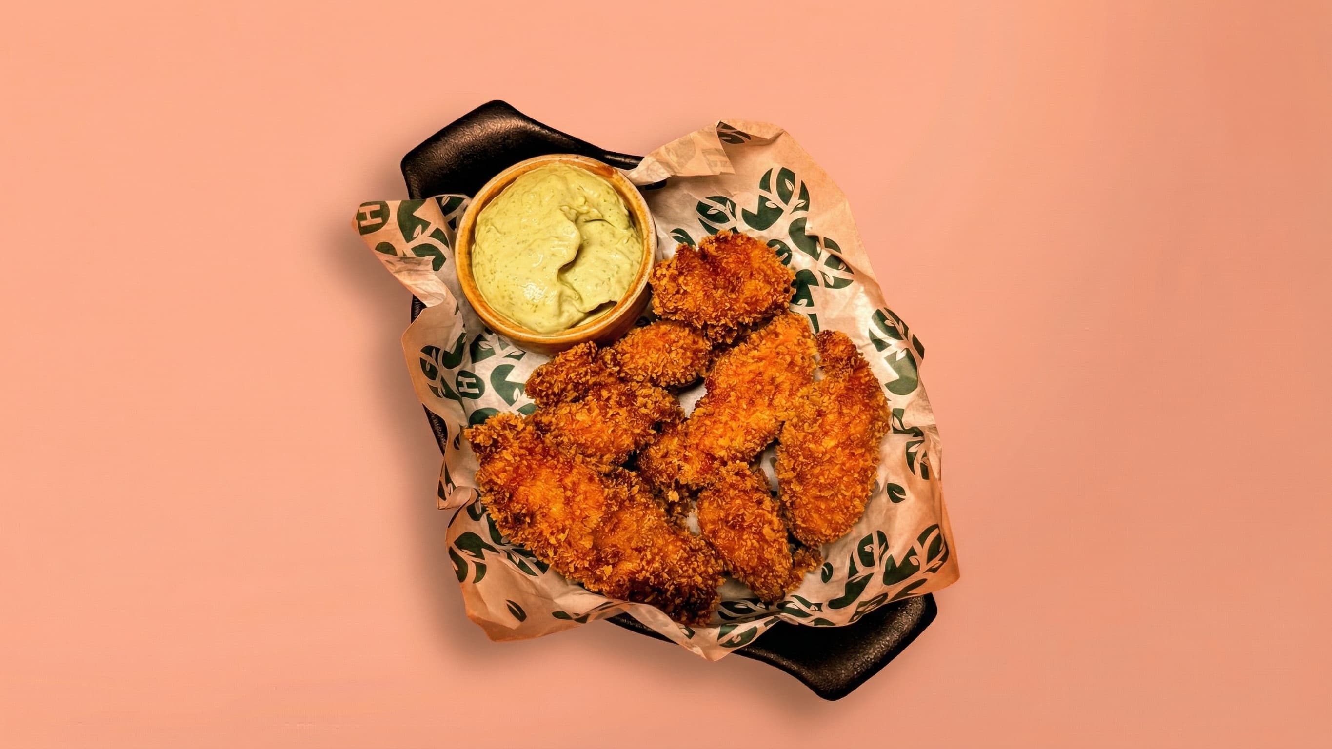 Пилешки хапки с билкова майонеза