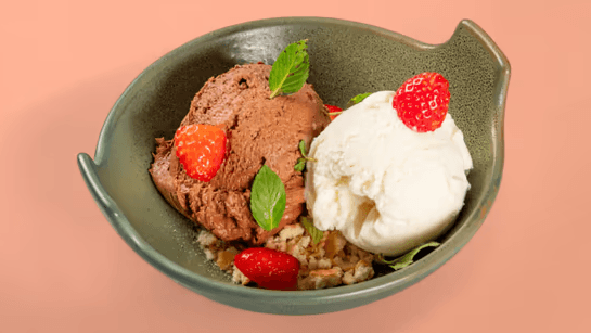 Шоколадов мус с малини